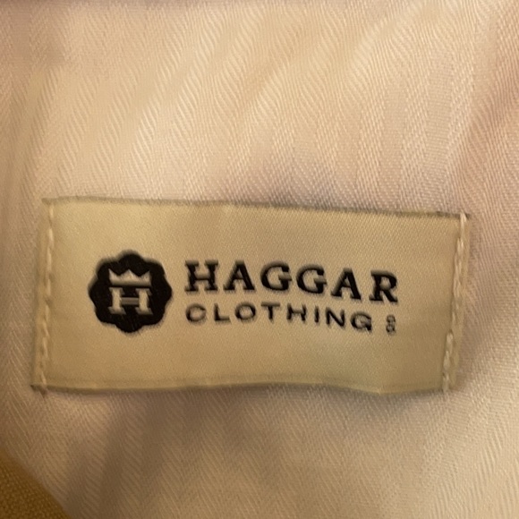 Haggar Dark Tan Twill Classic Fit Dress Pants 42 x 30 - Picture 12 of 13